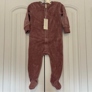 Quincy Mae Kids One Piece in Fig 100% organic cotton